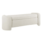 Modway - Nebula Boucle Rembourré Banc - Ivoire-Établi de rangement moderne