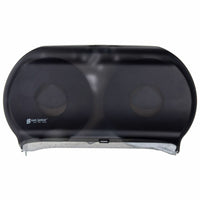 San Jamar - Distributrice de papier toilette à deux rouleaux géants - 11.8 L x 5.5 P x 12.3 H po - noir-Une solution économique