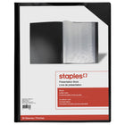 Staples - Cahier de présentation à 20 pochettes, couleurs variées-20 pochettes transparentes pour afficher vos projets, vos photos