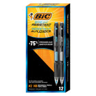 BIC - Porte-mines incassables, 0,7 mm - Paquet de 12-Un paquet de 12 porte-mines HB BIC incassables avec gommes