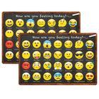 Ashley Productions - Smart Poly Tapis de bienvenue avec dos antidérapant - 15 -5" x 23 -5" - Émoticône de sentiments - Lot de 2-Nos tapis de qualité supérieure sont conçus pour résister aux rigueurs de l'utilisation quotidienne en classe, ce qui les rend parfaits pour les zones à fort passage.