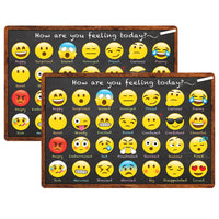 Ashley Productions - Smart Poly Tapis de bienvenue avec dos antidérapant - 15 -5" x 23 -5" - Émoticône de sentiments - Lot de 2-Nos tapis de qualité supérieure sont conçus pour résister aux rigueurs de l'utilisation quotidienne en classe, ce qui les rend parfaits pour les zones à fort passage.