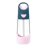 b.box - Bouteille Tritan - 450ml - Rose Indigo-Forme triangulaire unique, facile à saisir pour les enfants