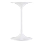 Modway - Lippa Rond de 20 po Faux travertin Table d’appoint, Travertin blanc-Assemblée requise