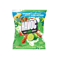 Havoc - Chips Tortilla Aromatisees Lime Ardente - 80g-Contient: Lait