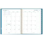 Mead - Agenda hebdomadaire/mensuel 2027 - 11 1/4 po H x 9 po l - Rosa Azul - grand - bilingue-Couverture rigide durable