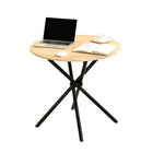FurnitureR - Bureau d'ordinateur élégant couleur noyer avec support pour dessus de bureau-8