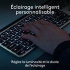 Logitech - MX Keys S Combo for Mac, clavier et souris sans fil, repose-poignets, clavier rétroéclairé - Gris-9