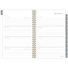 Cambridge - Agenda scolaire hebdomadaire/mensuel Maeve 2024-2025 - 5 1/2 po x 8 1/2 po - bleu - bilingue-Un mois sur 2 pages avec blocs quotidiens, une section de notes et des calendriers de référence des mois passés / futurs. 