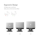ShoppingAll - Support ergonomique pour ordinateur portable avec base pivotante à 360°- Gris-Ce support pivotant pour ordinateur portable peut pivoter à 360 degrés pour répondre à tous les besoins d'utilisation.
