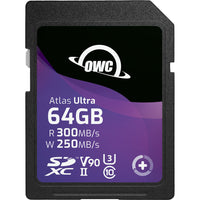 OWC - Carte mémoire Atlas Ultra SDXC V90 UHS-II 64 Go-Capacité de stockage de 64 Go