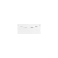 Enveloppes standard LUX #10 - 4-1/8 po x 9-1/2 po - 24 lb - lin blanc - paquet de 250-Dimensions : 4 1/8 po L x 9 1/2 po l