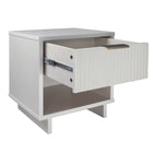 Manhattan Comfort - Table de nuit moderne Granville 18,11" à 1 tiroir - Blanc - Lot de 2-10