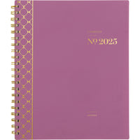Cambridge - Agenda hebdomadaire/mensuel WorkStyle Balance 2025 - 11 po H x 8 1/2 po l - Violet Rouge - Bilingue-12 mois : janvier 2025 à décembre 2025