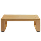 Modway - Lirienne Terrasse extérieure Faux bois d’aluminium Table basse - Naturel-Assemblée requise