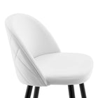 Modway - Cordial Performance Velvet Tabourets de bar - Blanc - Ensemble de 2-9