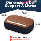 ShoppingAll - Pouf pour ordinateur portable, support de livre, coussin, oreiller, support - Gris-8