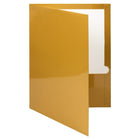 JAM PaperMD – Chemise lustrée à 2 pochettes, 9 1/4 x 11 1/2 (po), doré, 100/boîte-Fini : lustré