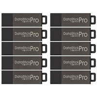 Centon DataStick Pro 4 GB USB 2.0 Flash Drives - Grey - 10 Pack-Each USB 2.0 flash drive can fit up to 4GB