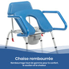 Journey - Chaise d’aisance rehausseur de toilette SoftSecure Uplift-Le siège SoftSecure en mousse à cellules fermées de qualité supérieure offre un confort coussiné antidérapant