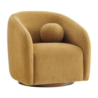 Modway - Holland Pivot Tissu chenille Fauteuil - Champignon-Fauteuil pivotant courbé