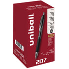 uni-ball - Stylos gel rétractables 207 - 0,7 mm - Noir - Paquet de 36  -Stylos Gel
