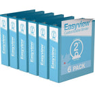 Davis Group Easyview Classeur à anneaux ronds, personnalisable, 2", bleu turquoise-3 Reliure À Anneaux