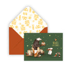 Pierre Belvedere -  Cartes de Noël - Amis Pour Noël - Français - Paquet de 20-Intérieurs vierges pour des messages personnalisés