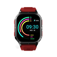 HiFuture - Montre connectée FutureFit Ultra3 2  po - Rouge-Montre connectée HiFuture Ultra3 - Écran 2,04 pouces - Étanchéité IP68 - Jusqu'à 10 jours d'autonomie - Suivi de la santé et de la condition physique - Appels Bluetooth - Acier inoxydable