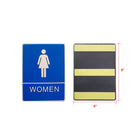 Futech - Panneau de toilettes bleu Femme avec braille-Structure en plastique durable