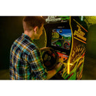 Arcade1Up - La machine de jeu d'arcade Fast & Furious-Volant avec retour de vibration, pédales de frein et d’accélération, et levier de vitesse 4 positions