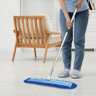 Gritt Commercial - Tête de vadrouille à poussière en microfibre bouclée - 36 po x 5 po - Bleu - Paquet de 12-Matière : microfibre