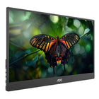 AOC - Moniteur portable ultra-fin 15,6 pouces, alimenté par USB-C, dalle IPS, Full HD 1920 x 1080, support pliable-Conçu avec de larges angles de vision