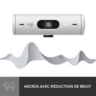 Logitech - Brio 500 Webcam HD avec Expo Auto, Cadrage Auto- Off-white-Mode 'Show' : Presentez votre travail ou d'autres objets sur votre bureau grâce au mode Show, qui vous permet d'incliner la camera Web vers le haut ou vers le bas d'une seule main