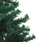 HOMCOM - Arbre de Noël de 6ft non éclairé sapin artificiel pleine taille avec support métallique-Couleur : vert 