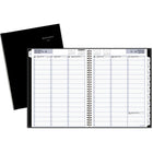 AT-A-GLANCE - Cahier de rendez-vous hebdomadaire Premiere 2025 - 11 po H x 8 po l - Noir - Bilingue-Format des pages : 11 po H x 8 po l