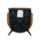 Manhattan Comfort - Lot de 2 chaises de salle à manger modernes Tremont 55 cm, revêtement similicuir, coloris Saddle-Garantie limitée du fabricant de 30 jours