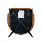Manhattan Comfort - Lot de 2 chaises de salle à manger modernes Tremont 55 cm, revêtement similicuir, coloris Saddle-Garantie limitée du fabricant de 30 jours