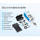 EMEET - Casque sans fil Bluetooth AirFlow à oreille ouverte avec micro antibruit-Annulation du bruit de liaison montante VoiceCore