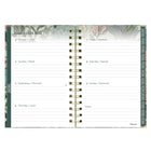 Blueline - Agenda Hebdomadaire/Mensuel - 8 po H x 5 po l - Motif Verdant - Bilingue-Présentation hebdomadaire lignée