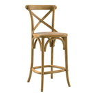 Modway - Gear Tabouret de comptoir - Naturel-Tabouret de comptoir de ferme moderne