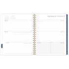 Mead - Agenda hebdomadaire/mensuel parchemin de fleurs 2026 - 11 po H x 8 1/2 po l - noir/blanc - bilingue-Format des pages : 11 po H x 8 1/2 po l