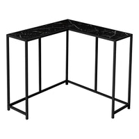 Monarch Specialties - 2158 Table D'Appoint - 36 po L/Marbre Noir/Console De Coin-1