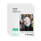 Cricut - Feuilles magnétiques imprimables, 8,5 po x 11 po-Inclut trois feuilles imprimables de 8,5 po x 11 po (21,6 cm x 27,9 cm)