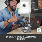 Blue Yeti Nano Premium USB Condenser Microphone, Shadow Grey-Blue VO!CE software: Elevate your streamings and recordings with clear broadcast vocal sound and entertain your audience with enhanced effects, advanced modulation and HD audio samples