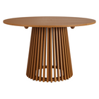 Modway - Lane Rond de 47 pouces Terrasse extérieure Bois de teck Table à manger - Naturel-Bois de teck