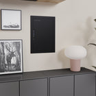 SA Consumer Products - Coffre mural - 21,8" H x 15,7" L x 3,9" P - Noir-Éclairage intérieur lumineux pour une visibilité claire.