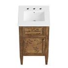 Modway - Elysian 18" Vanette de salle de bain - Brun blanc-8