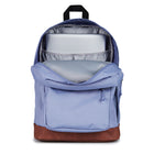 JanSport - Sac À Dos Étudiant Cool - Lavande Cendrée-Détails du dessous et des garnitures en cuir PU