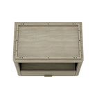 Manhattan Comfort - Ensemble de 2 tables de chevet modernes Evelyn 32" à 1 tiroir - Naturel-Garantie limitée du fabricant de 30 jours